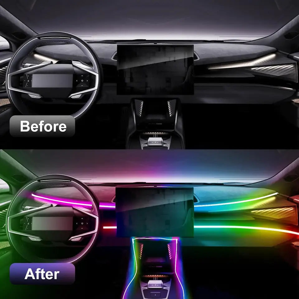 Car Interior RGB Ambient Light Kit With App & Music Sync