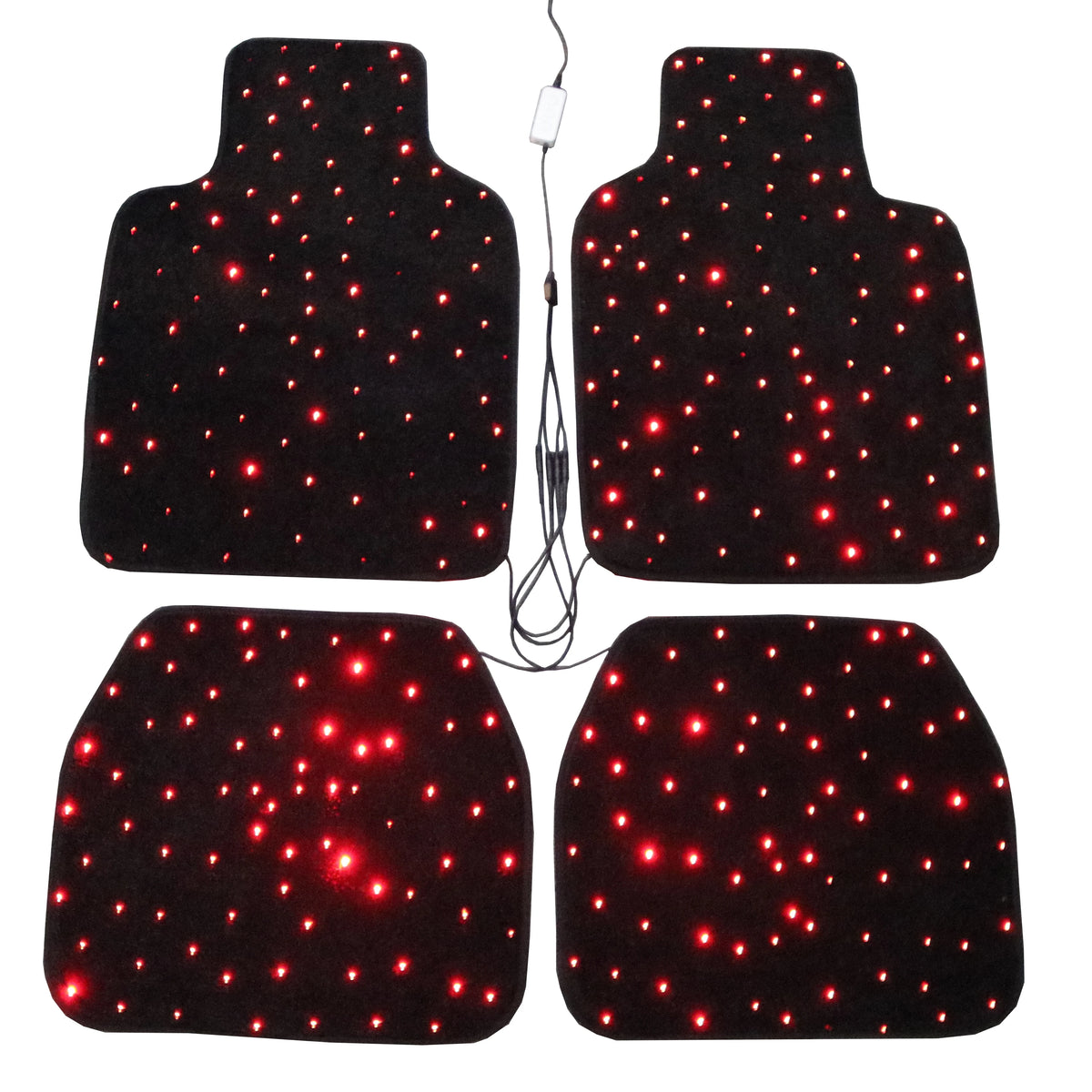 Fiber Optic LED Car Floor Mats With App Control